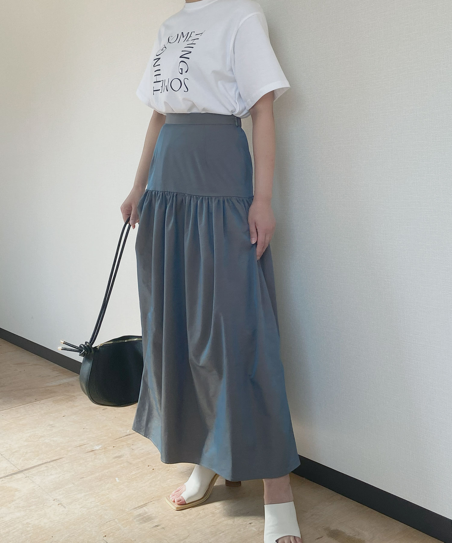 original nylon gather skirt BOTTOMS Reurie'（レウリィ）
