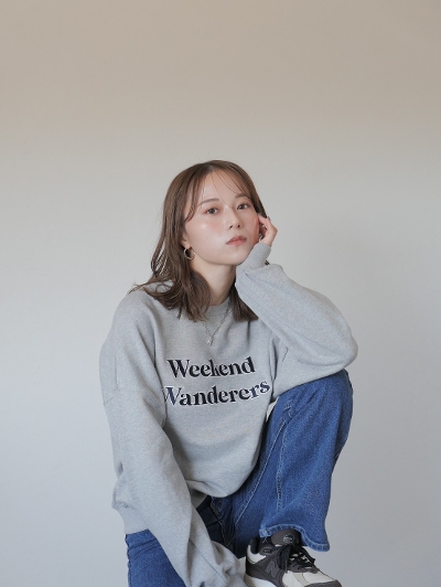 over embroidery logo sweat