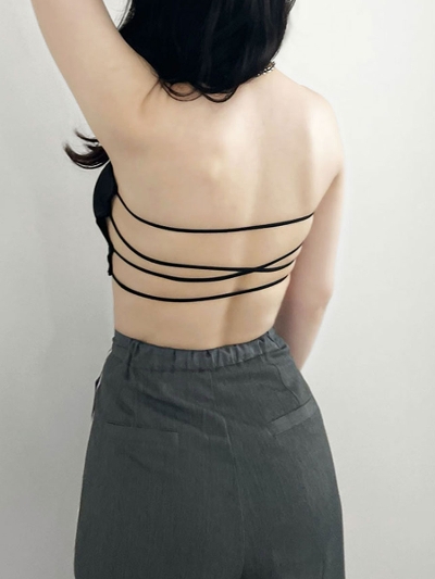 back cross tube top