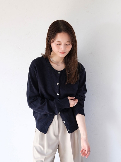 crewneck cardigan