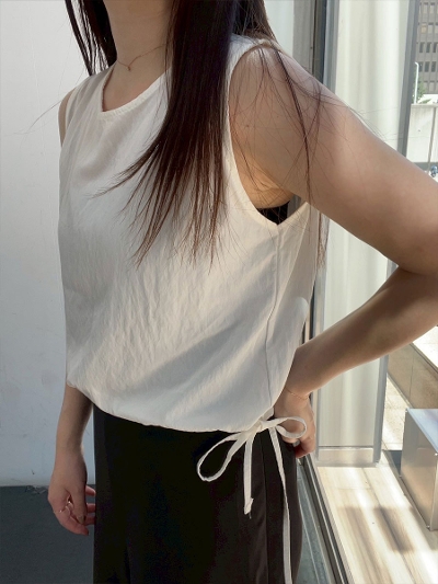 side ribbon nylon top(ayaka select)