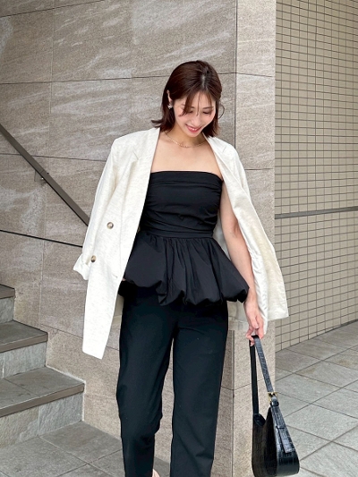 peplum tube top(chihiro select)