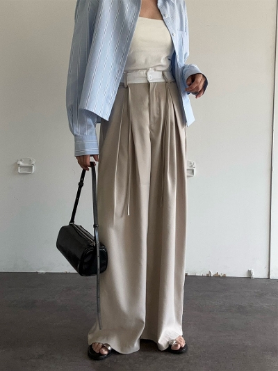 double waist slacks(aki select)