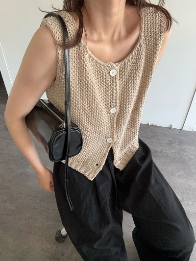 summer knit vest(aki select)