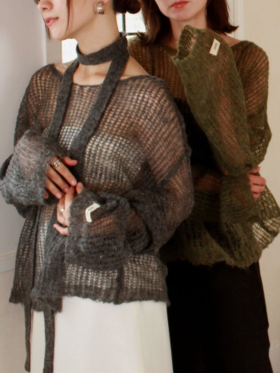 original loose sheer tie knit