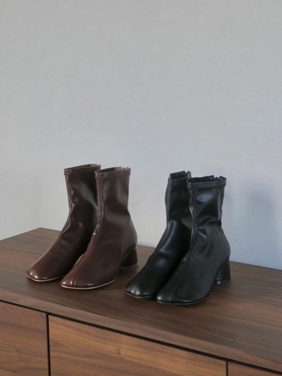 round heel boots